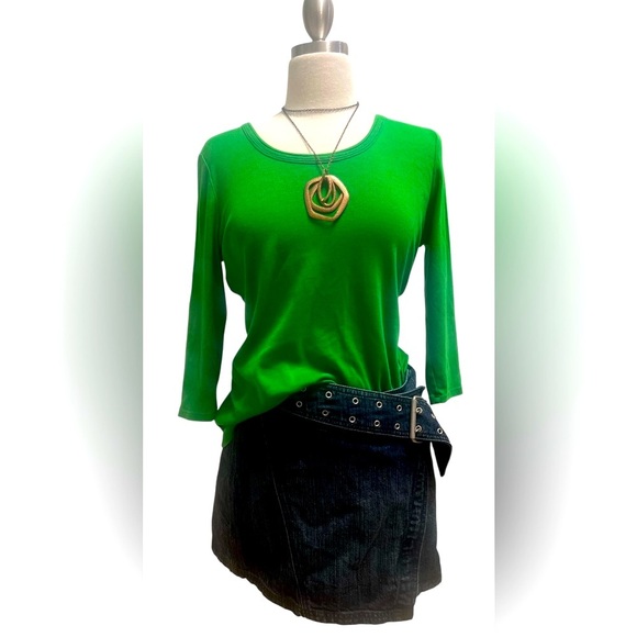 Talbots Tops - Talbots Vibrant Green Women's 👚 T-shirt